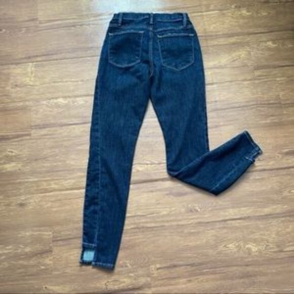 Frame Le High Skinny Side Step in Harway Jean 25 - Picture 4 of 13